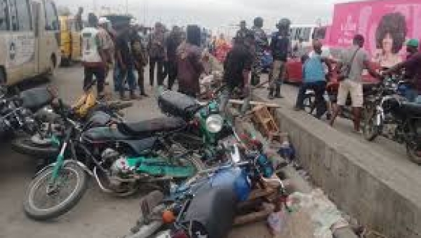 Lagos taskforce impounds 82 motorcycles